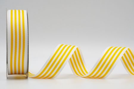 Yellow Stripes Grosgrain with Classic Lines Ribbon_K1748-482